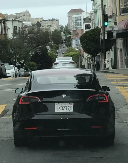 tesla model 3 black