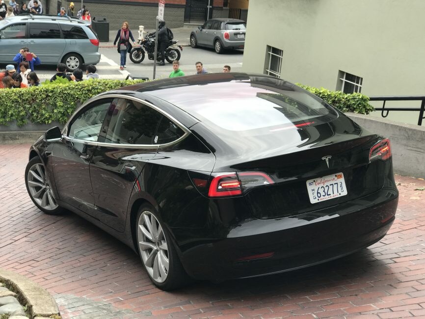 tesla model 3 black