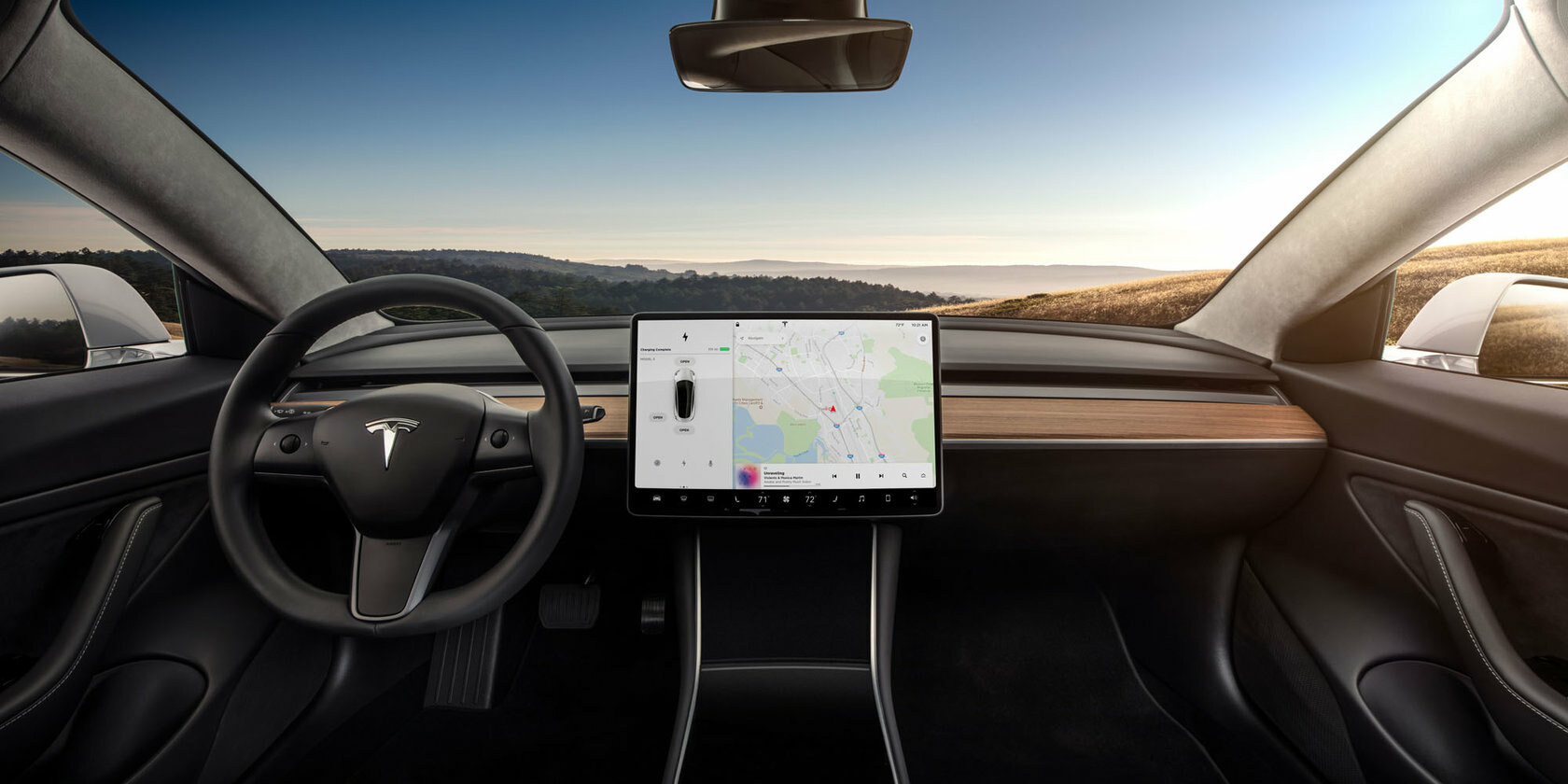 tesla model 3 interier