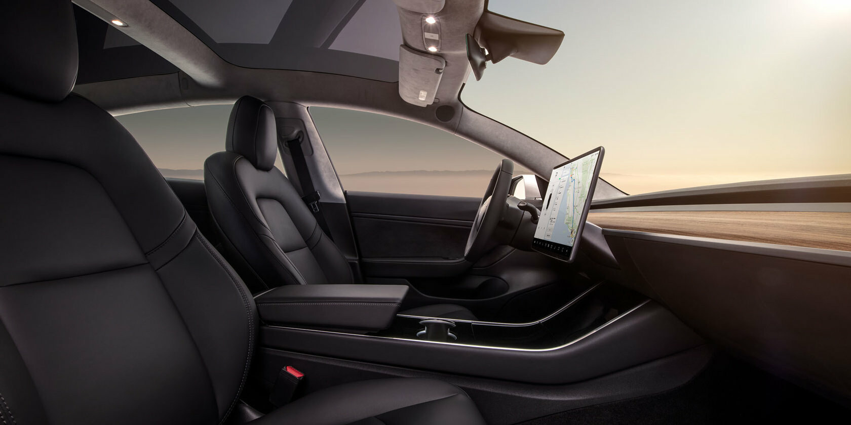 tesla model 3 interier