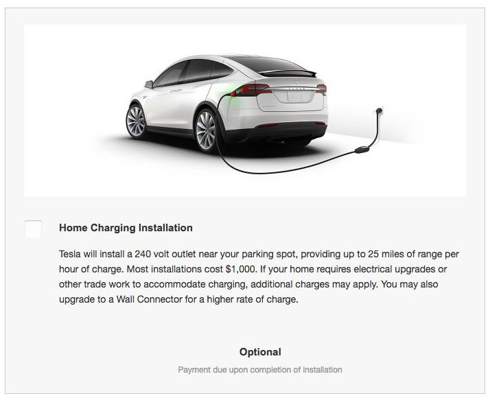 tesla home charging installation