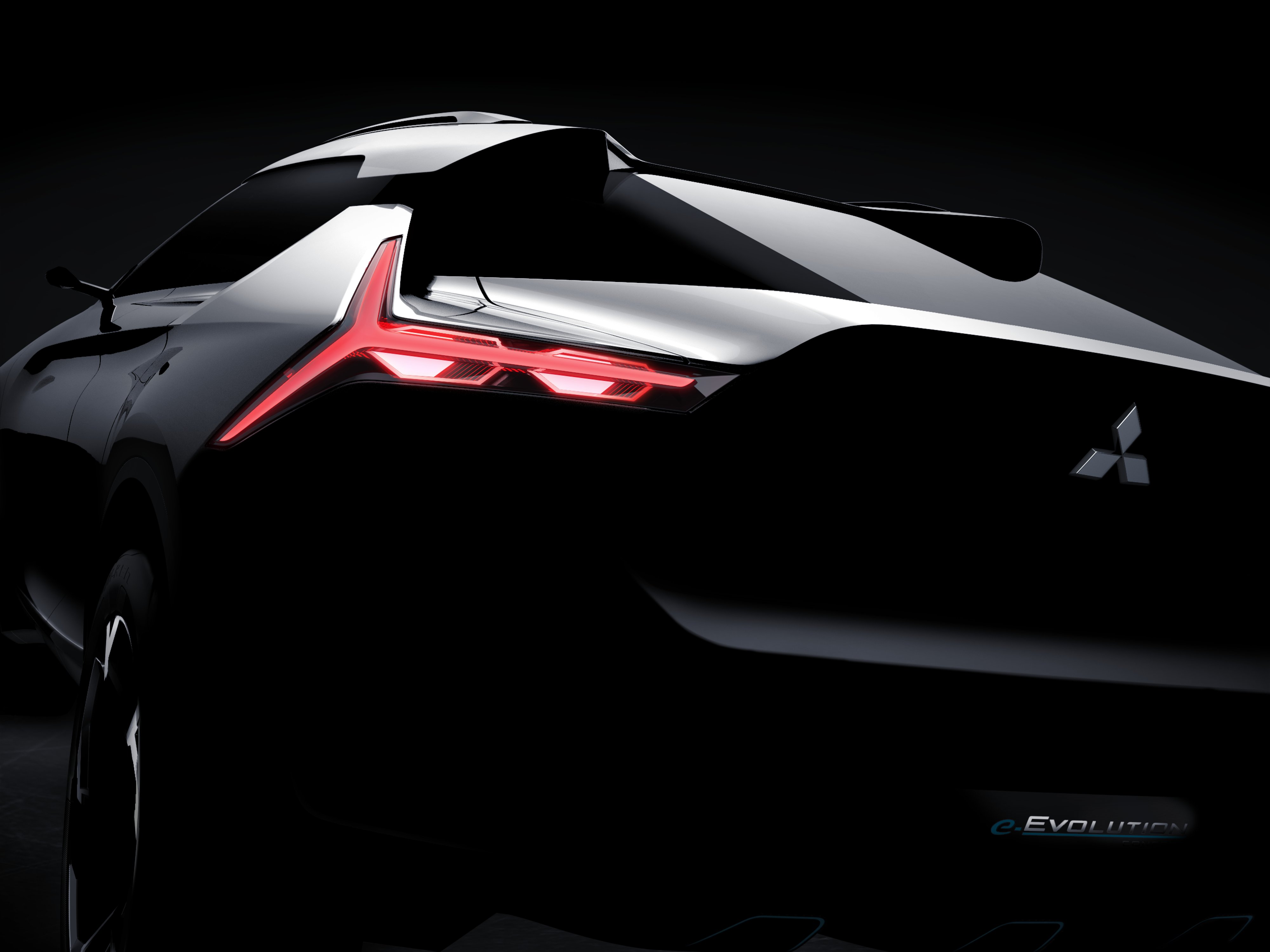 mitsubishi e-evolution concept teaser