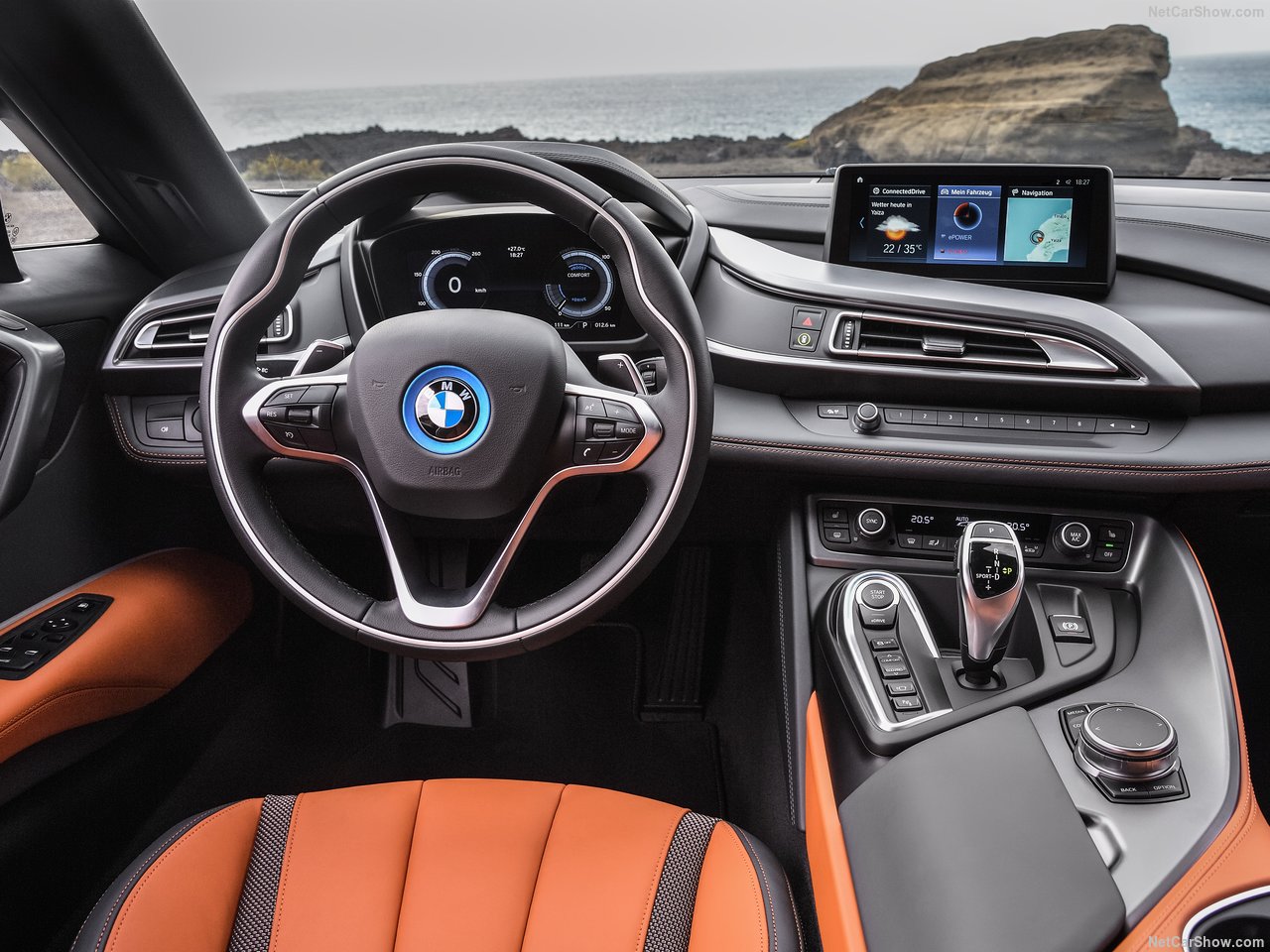 bmw i8 roadster interier