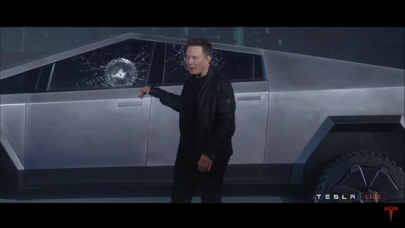 Tesla Cybertruck Tesla armor glass