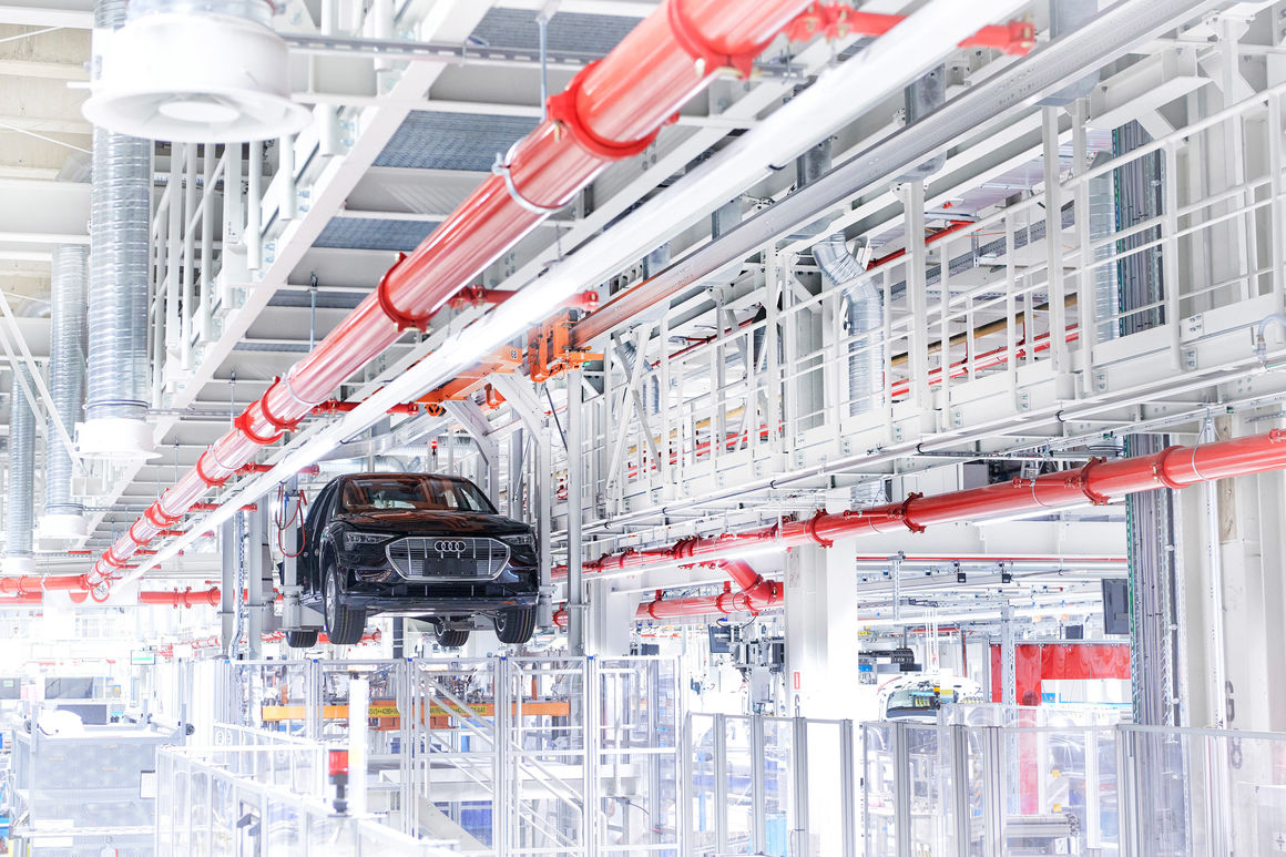 Audi e-tron výroba Brusel