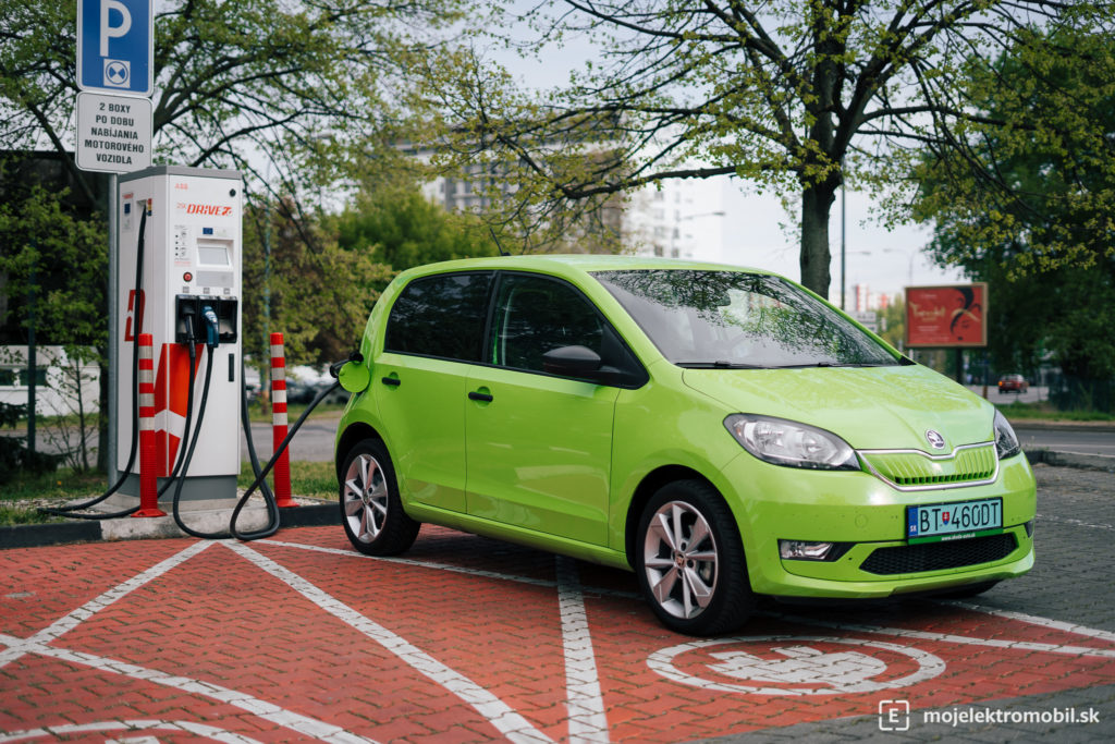 citigo ev e iv test skoda nabíjacia sieť na Slovensku zse drive