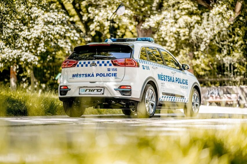 Polícia Česká republika elektromobil kia e-niro