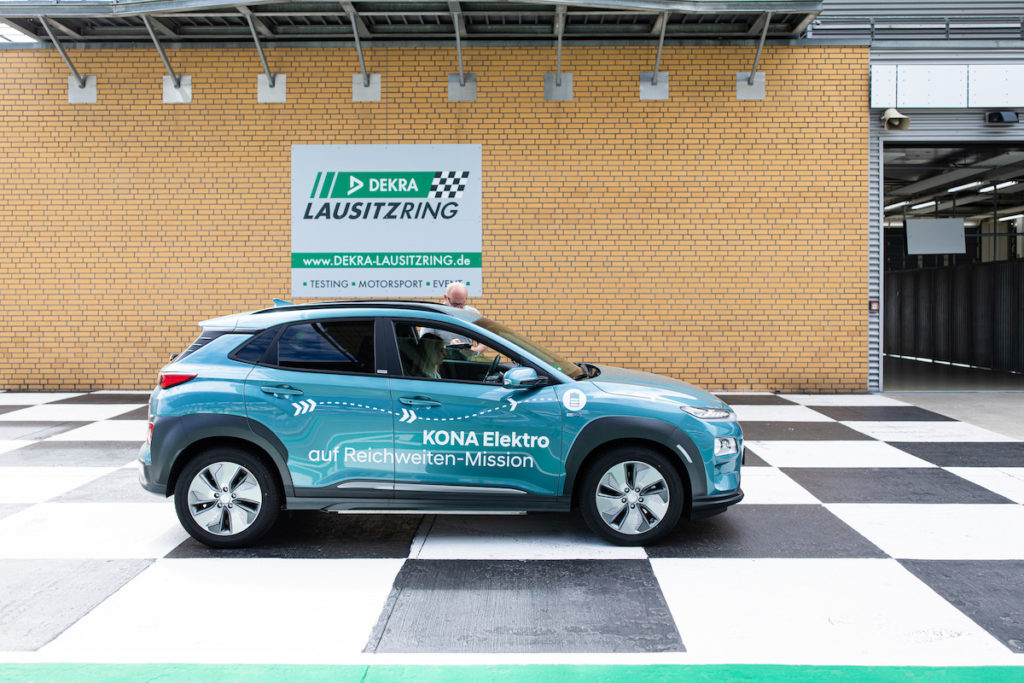 hyundai kona electric rekord dojazd