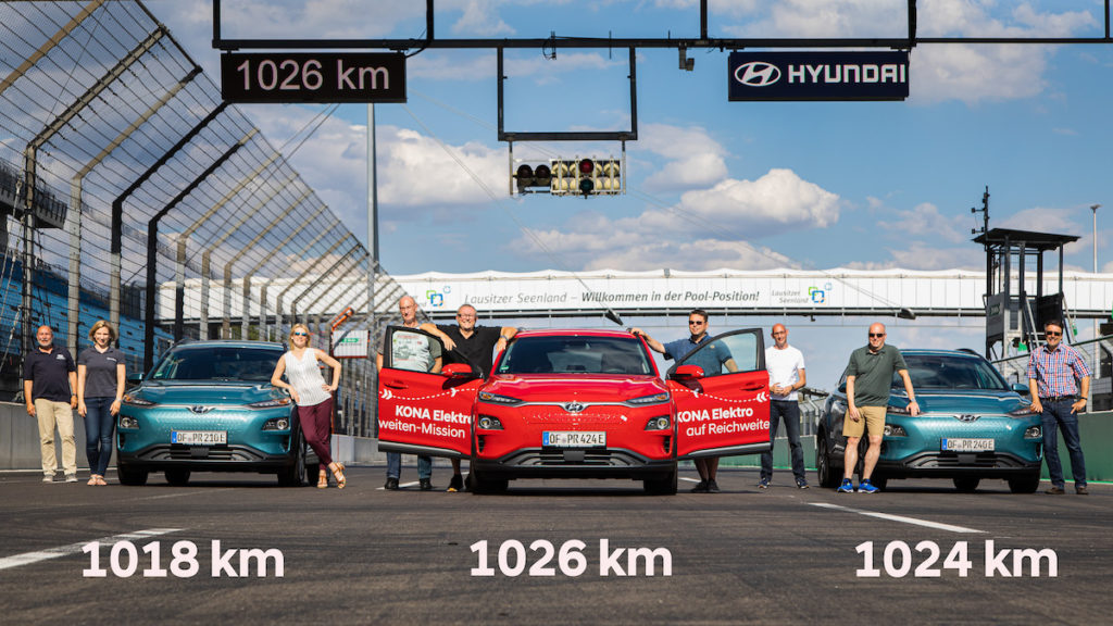 hyundai kona electric rekord dojazd