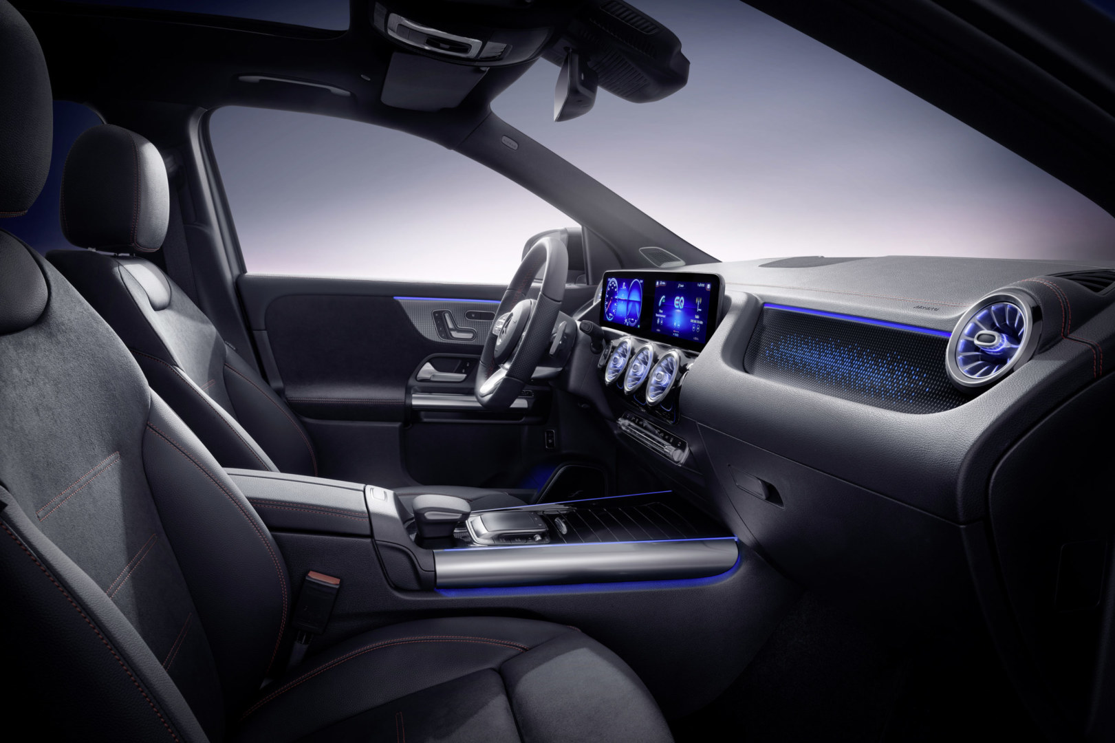 Mercedes-EQ, EQA, AMG Line, mountaingrau magno, Studioaufnahme /