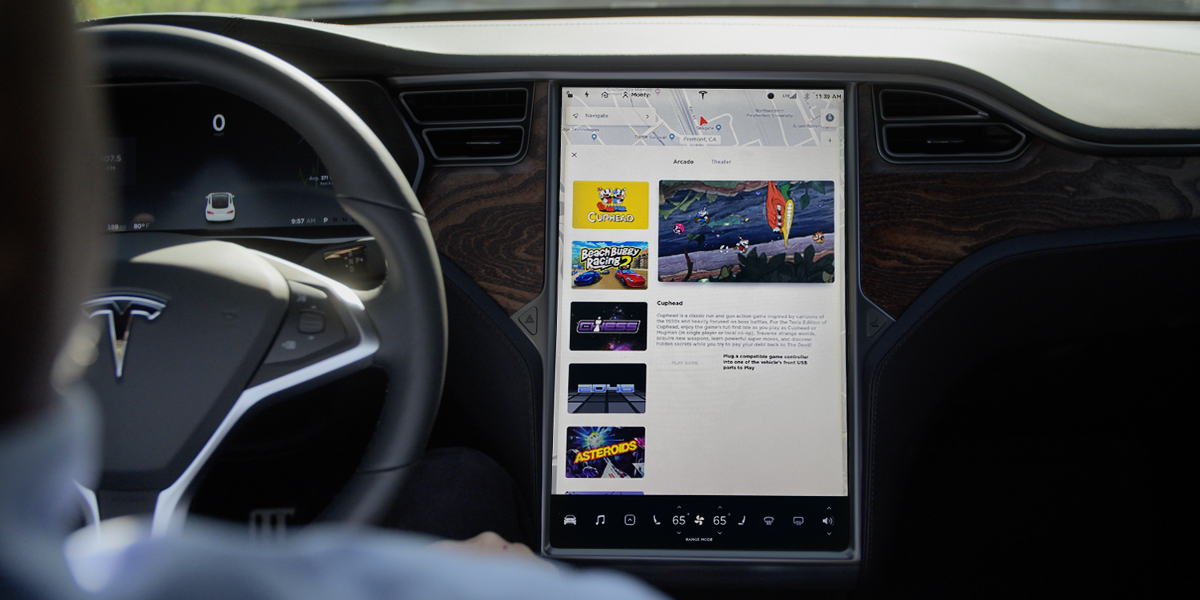 Tesla Model S/X infotainment (Foto: Tesla)