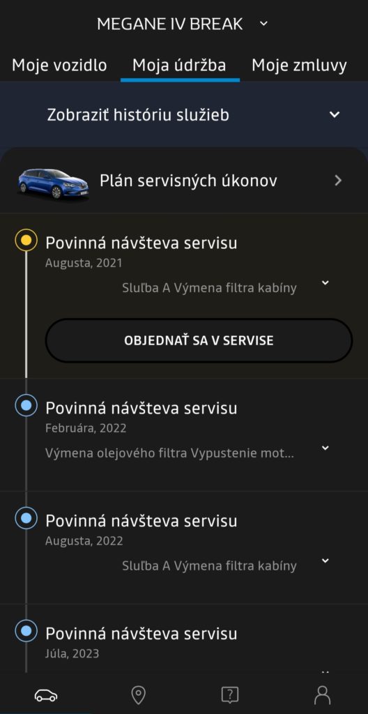 MyRenault vzdialená aplikácia