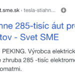 Zvolávačka elektromobilov Tesla v Číne