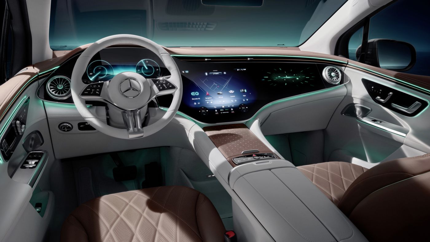 Mercedes SUV EQE interiér dizajn