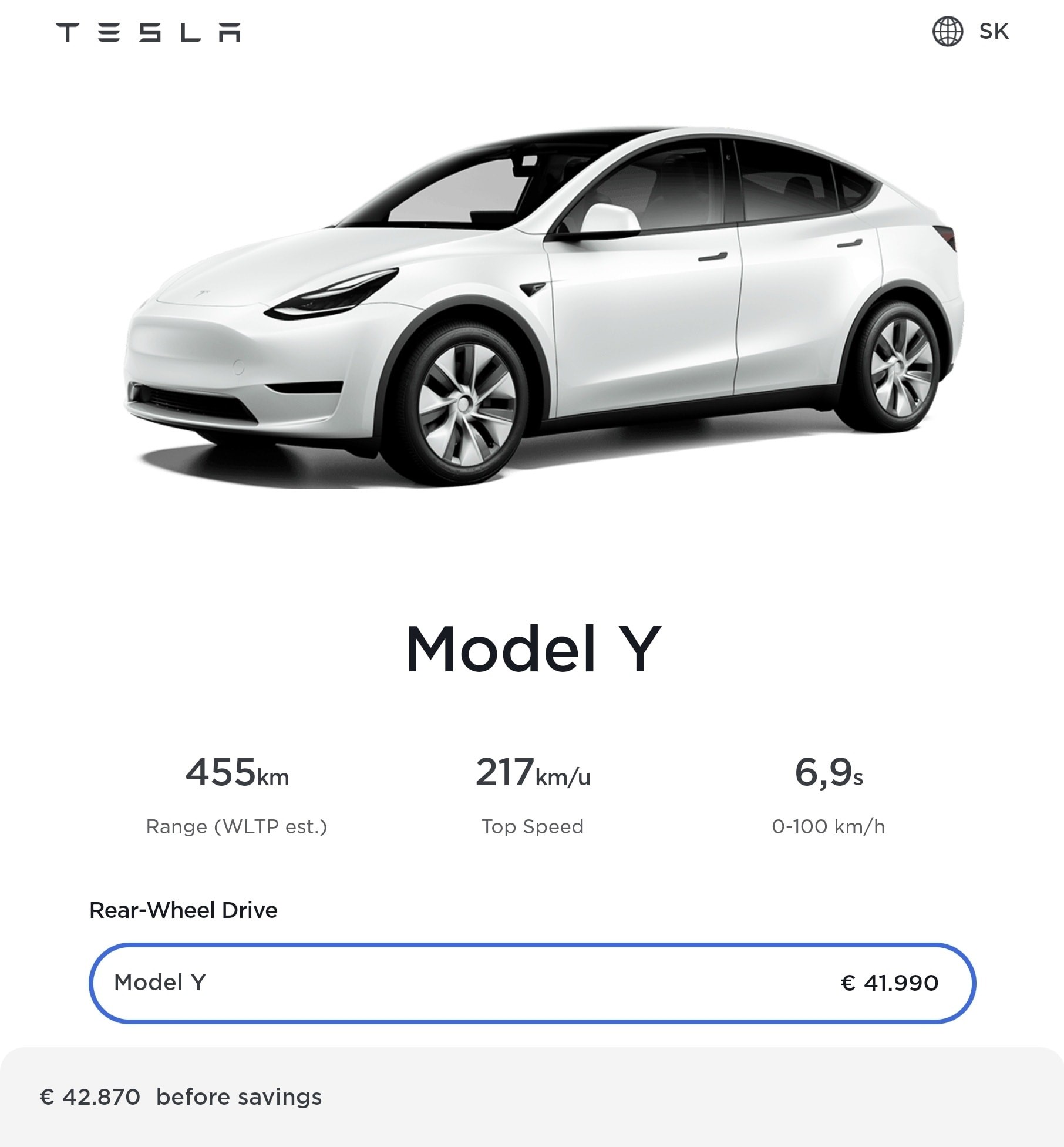Tesla Model Y na Slovensku