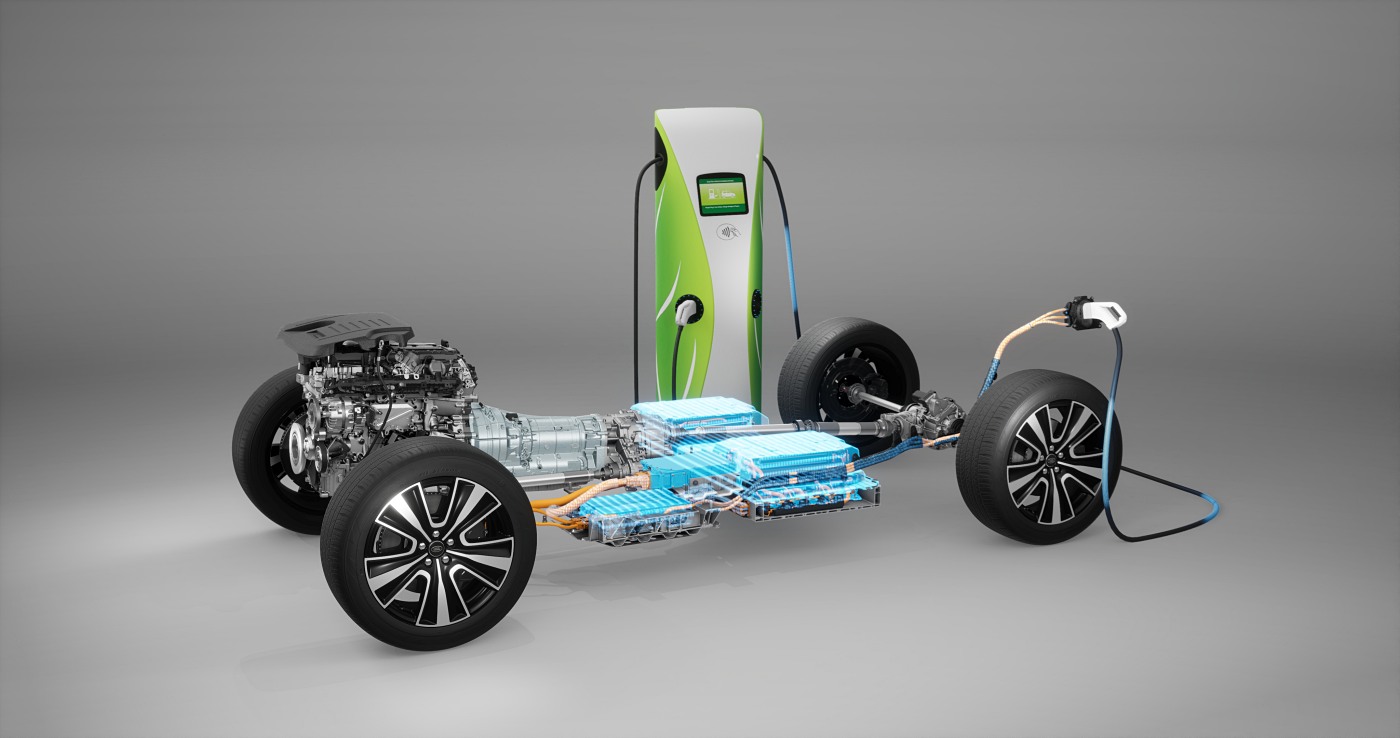 phev range rover plug in hybrid drivetrain platform battery motor