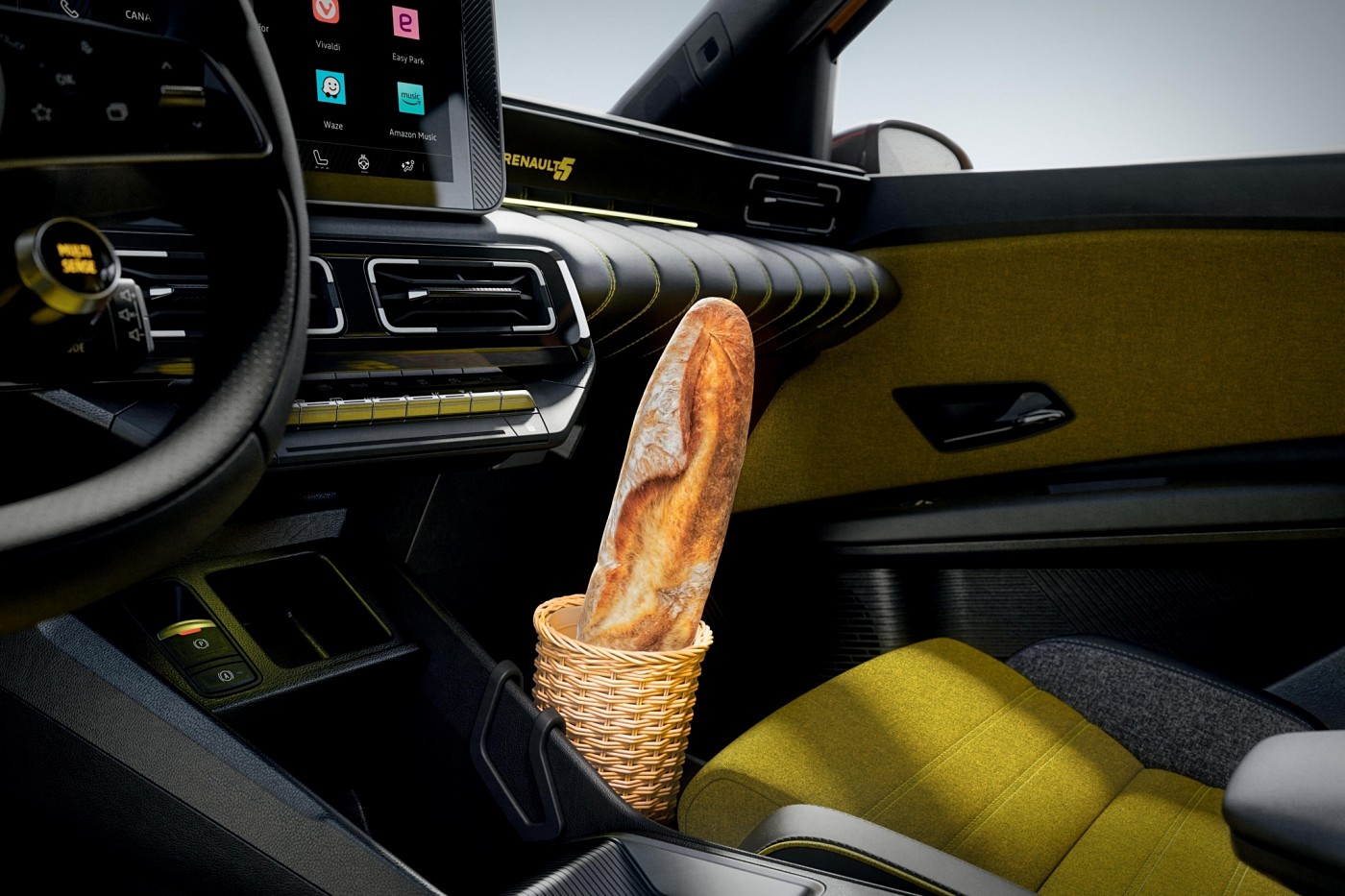 Renault 5 e-tech baguette holder halter