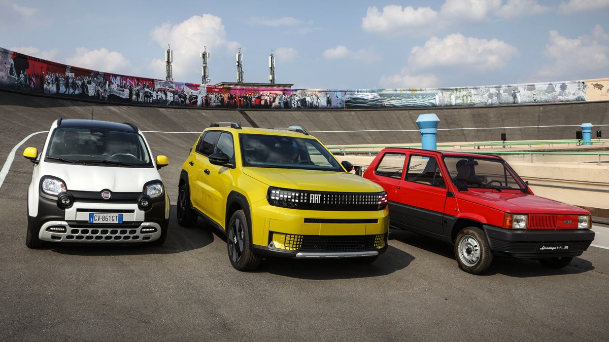 fiat panda vs. grande panda vs. pandina 1980 2011 2024