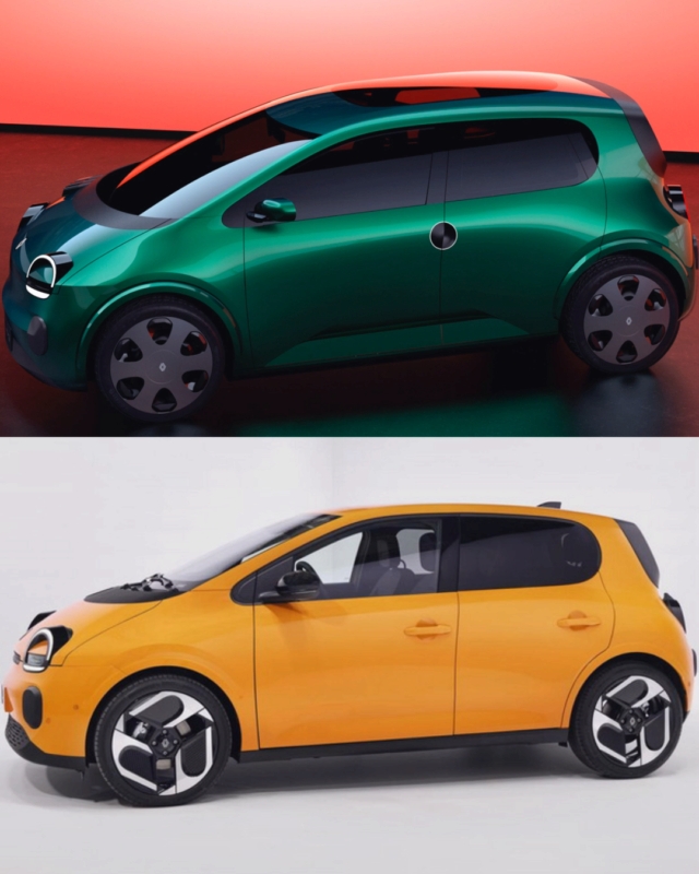 2026 renault twingo e-tech prototype vs series