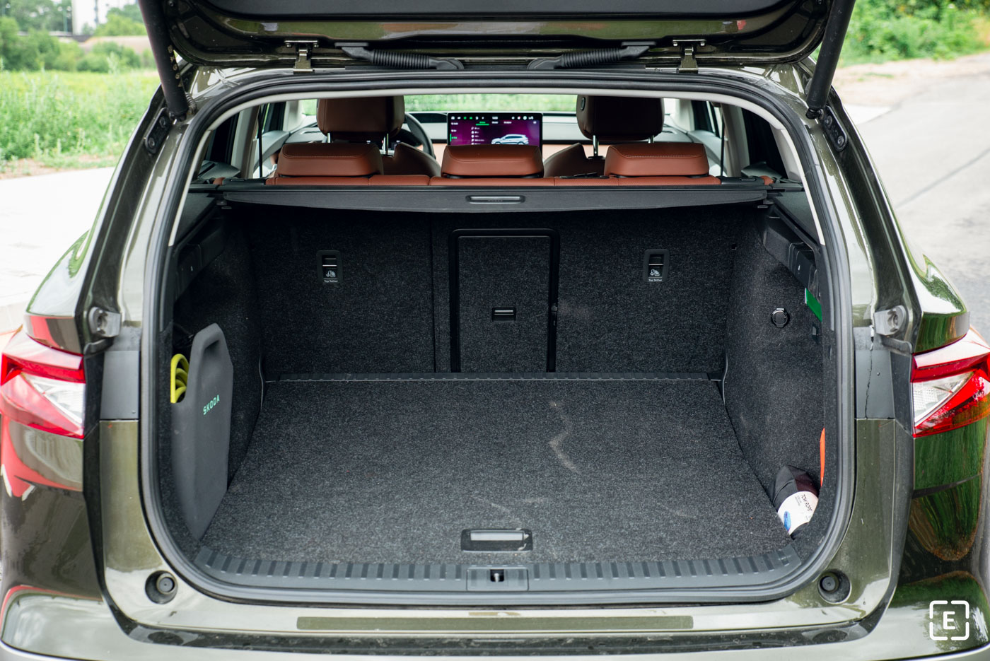 kufor Škoda Enyaq 85x Facelift objem kufra boot space kofferraum