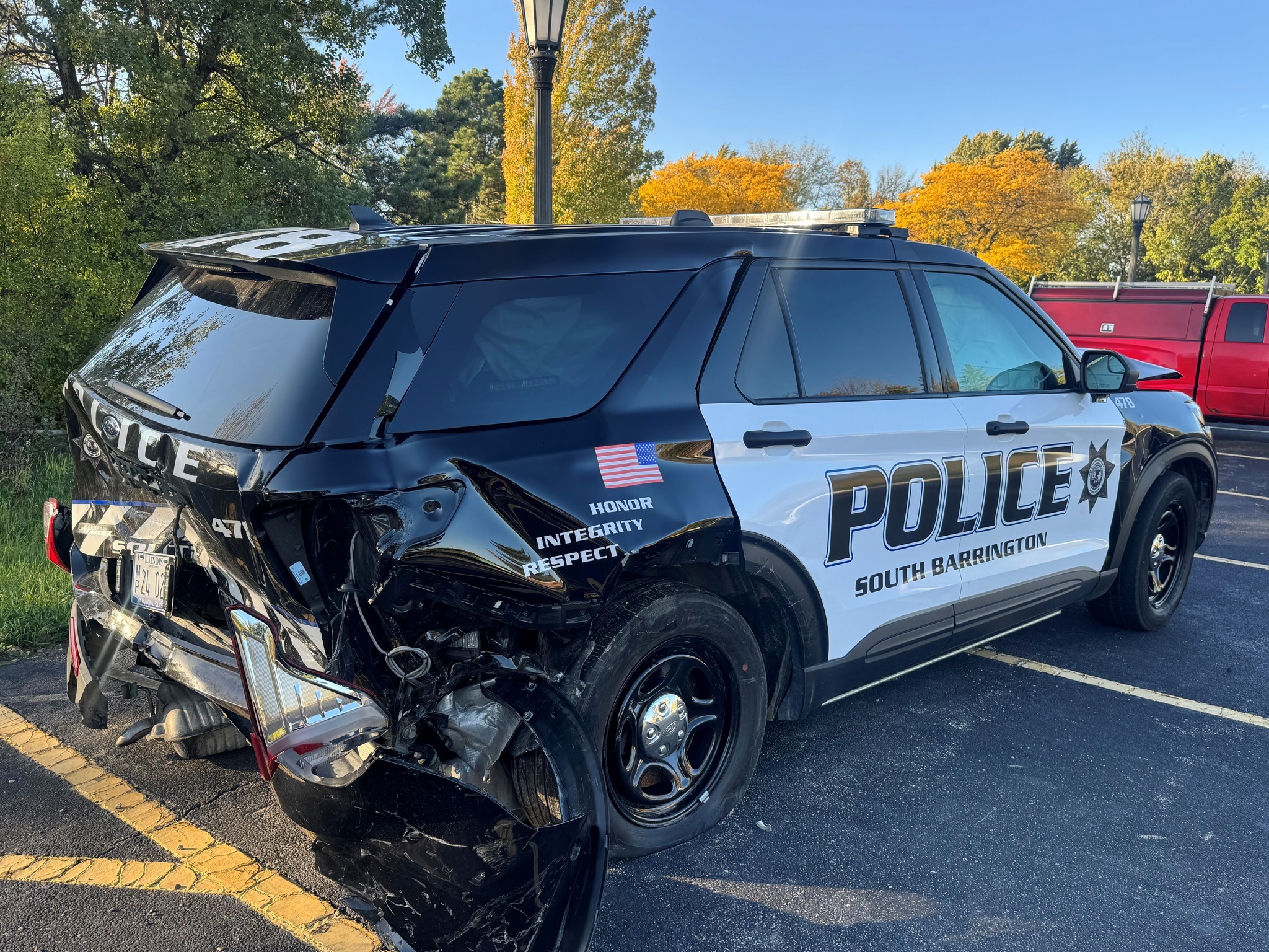 Tesla - nehoda s policajtmi