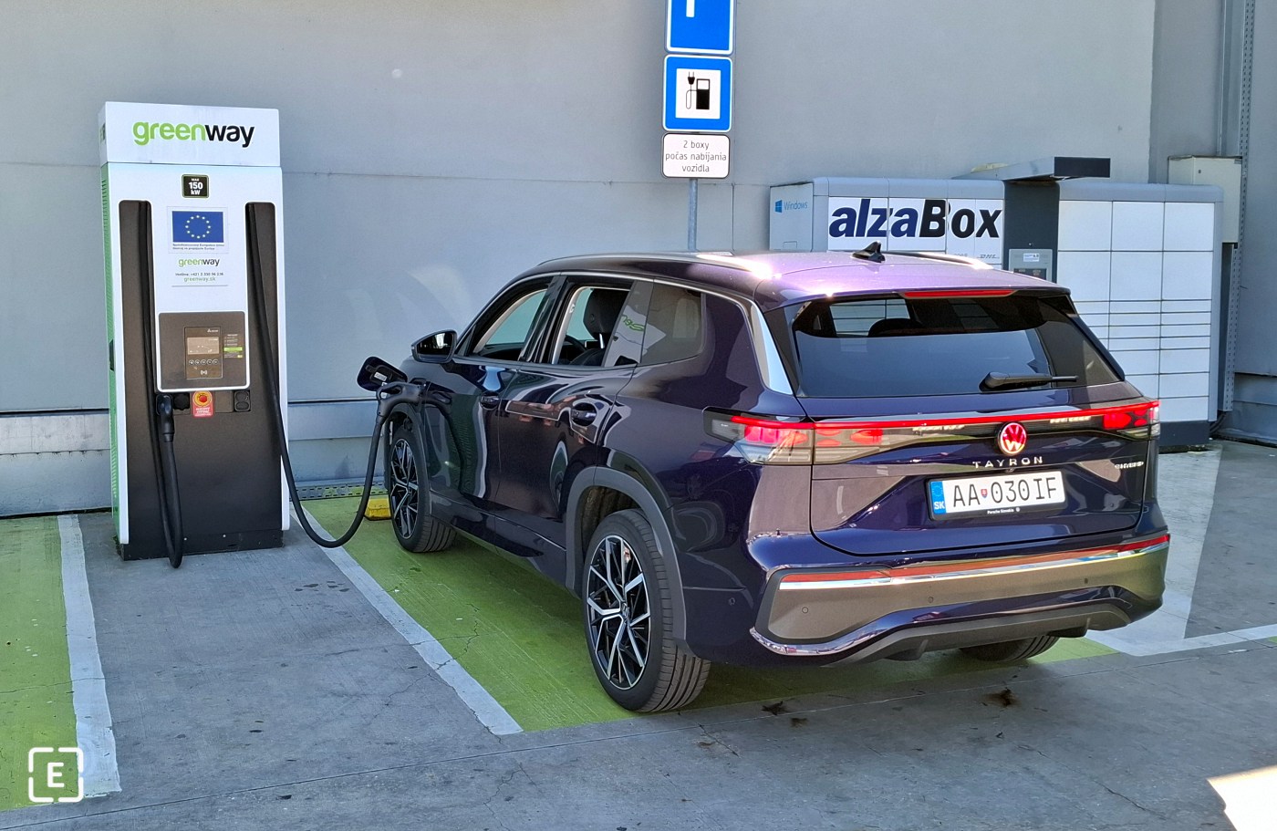 volkswagen tayron dc charging time kwh soc greenway