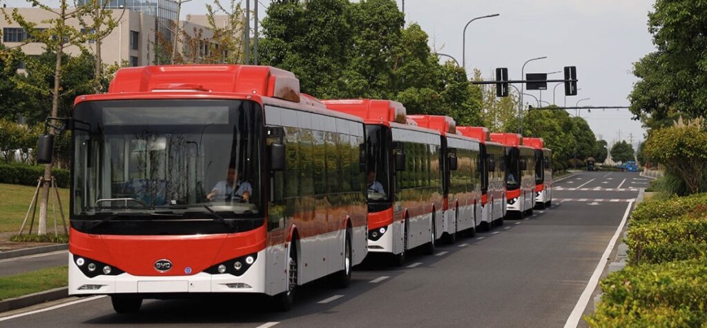 elektrobusy Čile